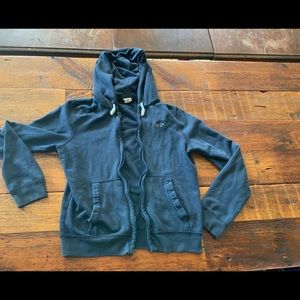Dark blue Hollister zip up jacket